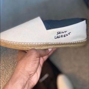 Brand New Saint Laurent Signature Canvas Espadrilles. Never worn in box.